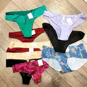 Bundle of 10 Women's Panties Size Small